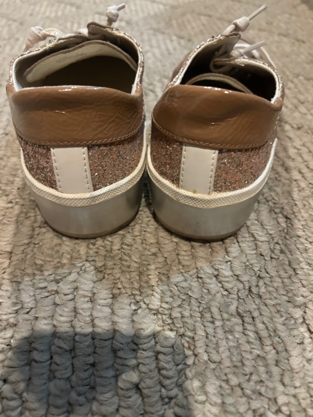Dolce Vita Women’s Glitter Casual Sneakers - Rose Gold - Picture 11 of 13